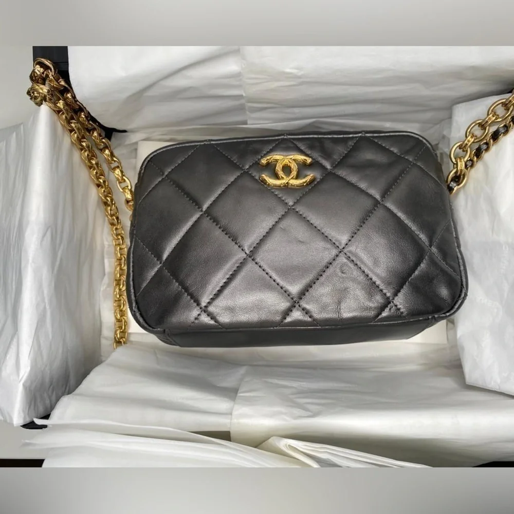 Chanel Métiers d’Art CC Jewel Mini Camera Bag – Rothenium (Grey) Color Lambskin - Picture 5 of 16